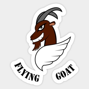 Flying goat Sticker